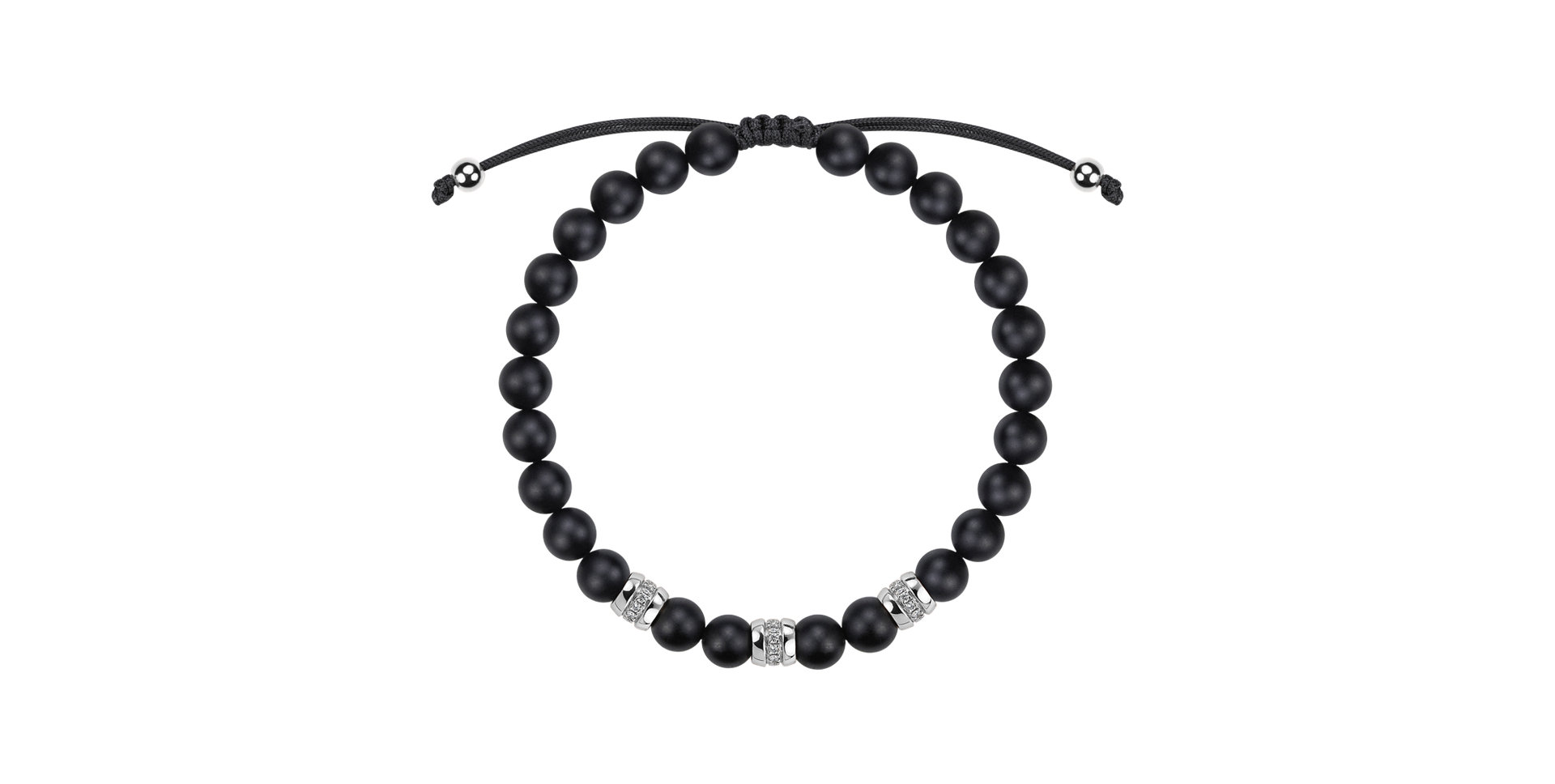 Náramok s diamantmi a achátmi Stillstorm