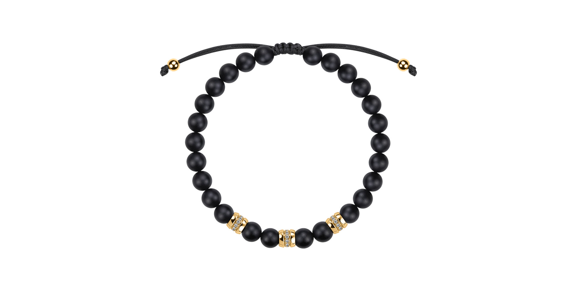 Náramok s diamantmi a achátmi Stillstorm