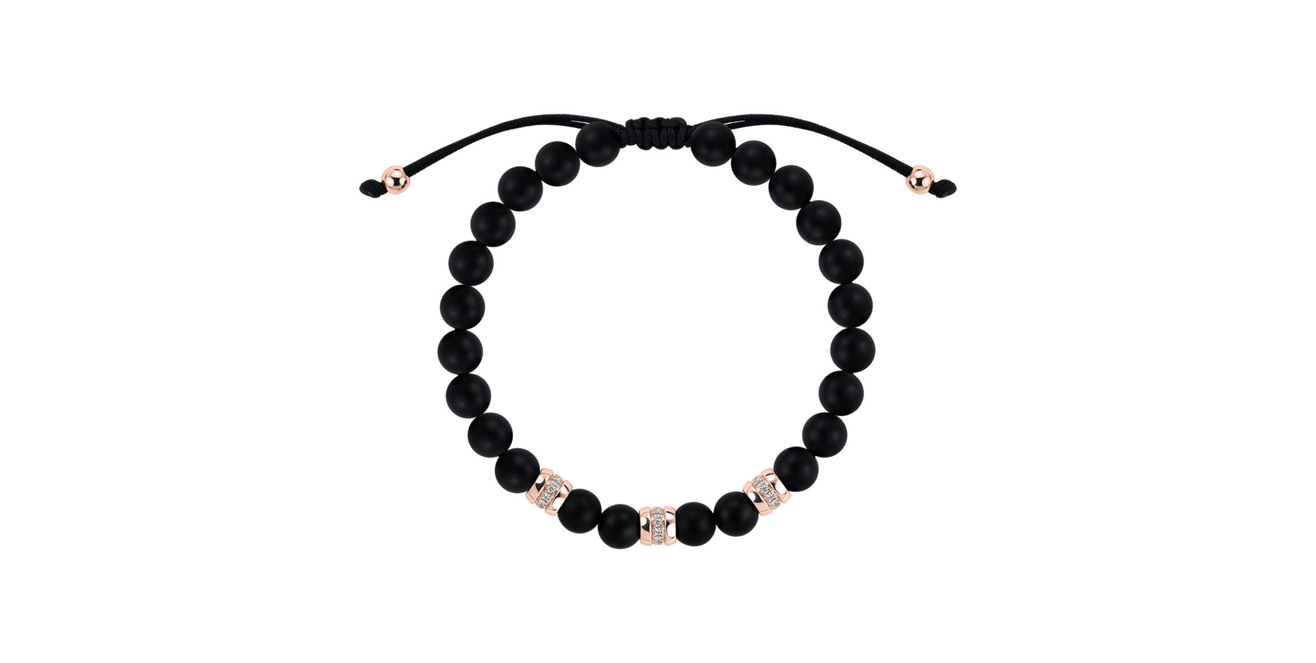 Náramok s diamantmi a achátmi Stillstorm