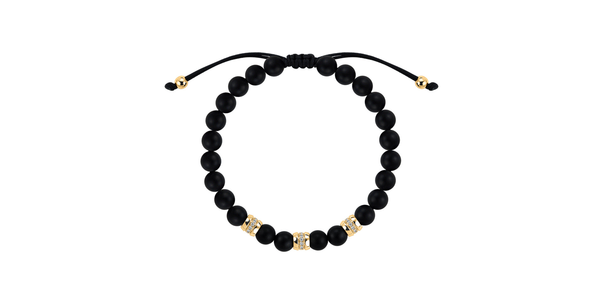 Náramok s diamantmi a achátmi Stillstorm