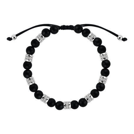 Náramok s diamantmi a achátmi Noctrelis