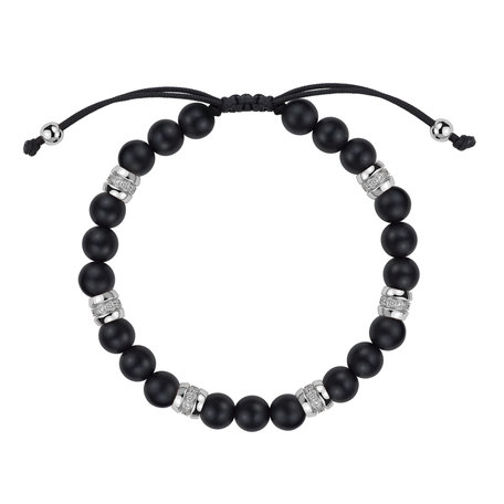 Náramok s diamantmi a achátmi Eclipse String