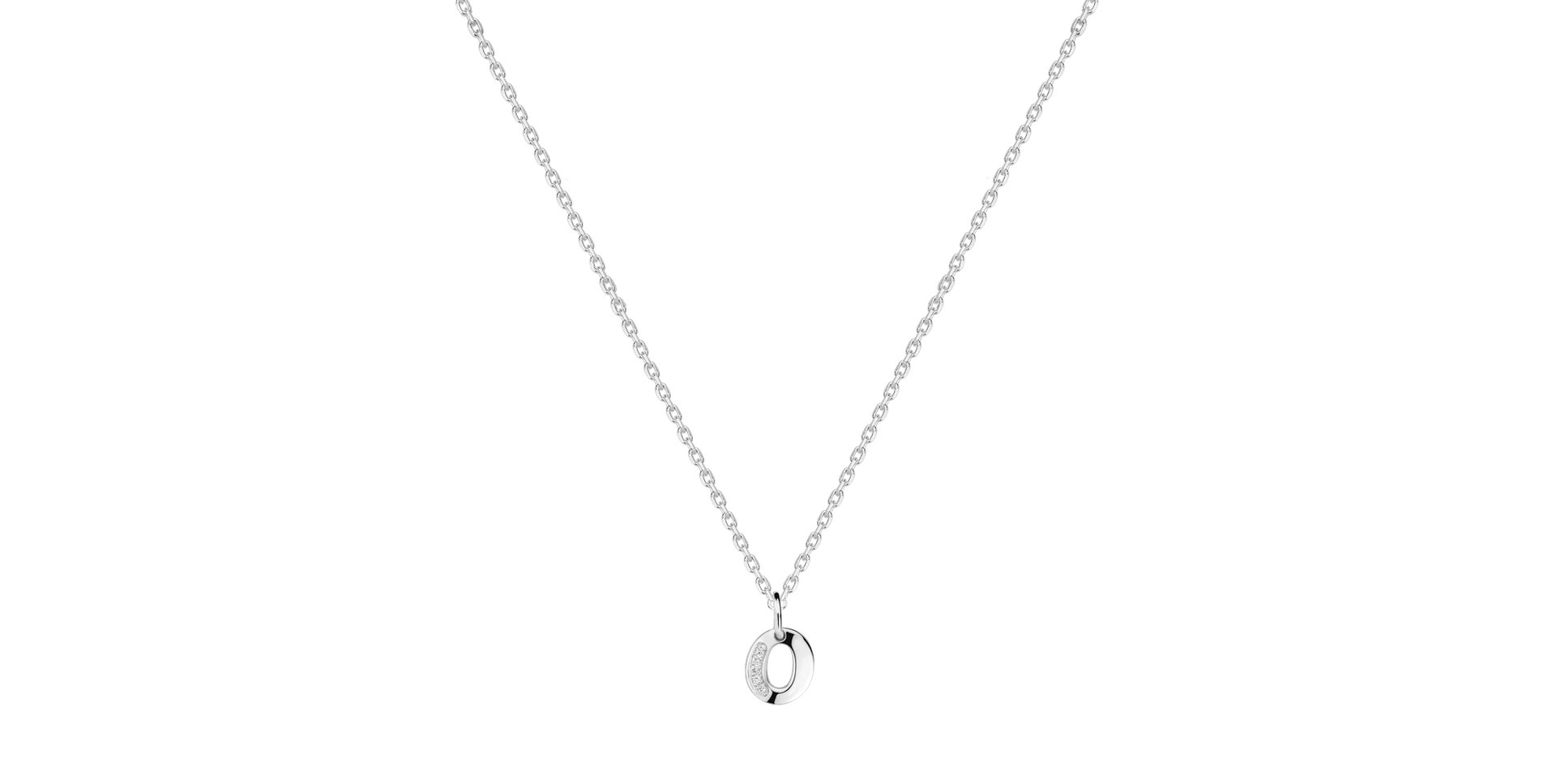 Náhrdelník s diamantmi Dream Letter O