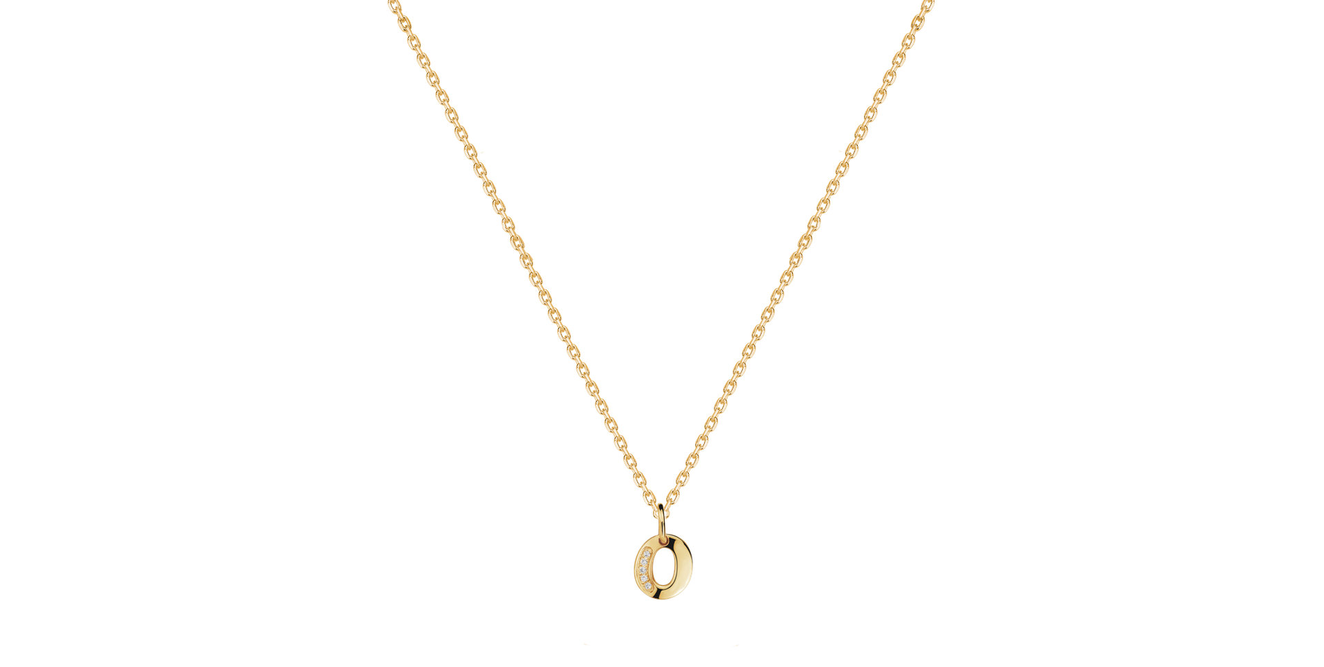 Náhrdelník s diamantmi Dream Letter O