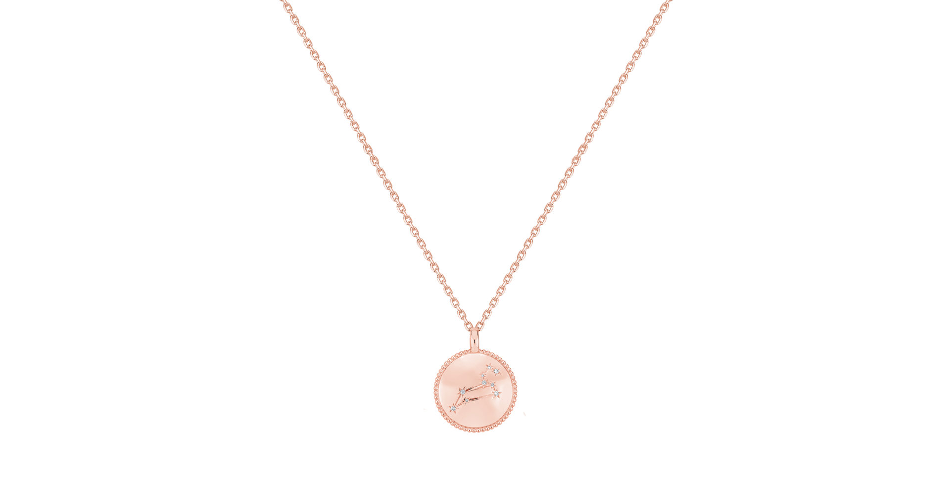 Náhrdelník s diamantmi Zodiac Sign Leo