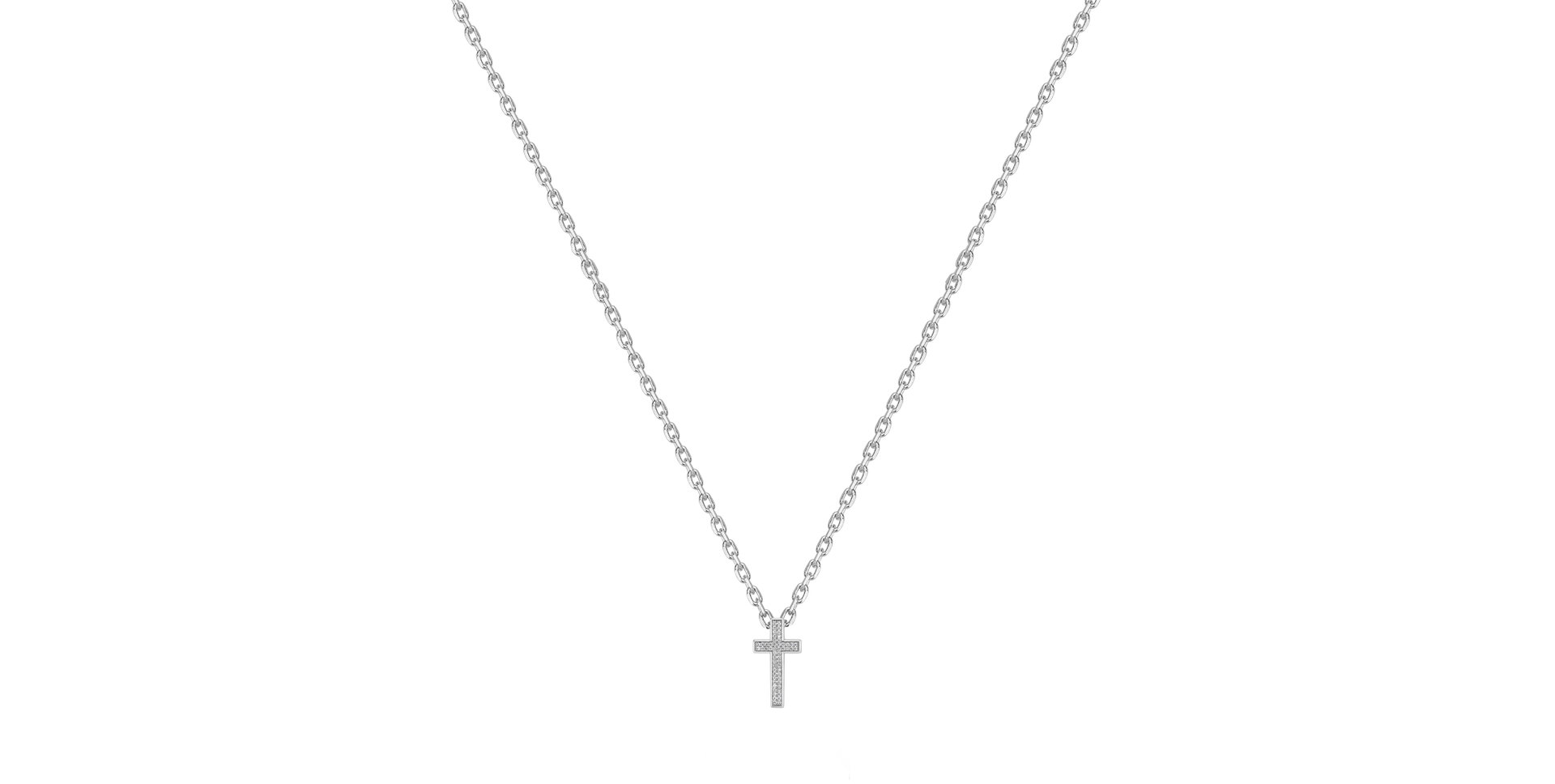 Náhrdelník s diamantmi Cross