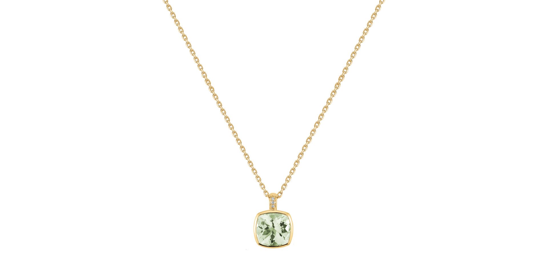 Náhrdelník s diamantmi a ametystom Carelia