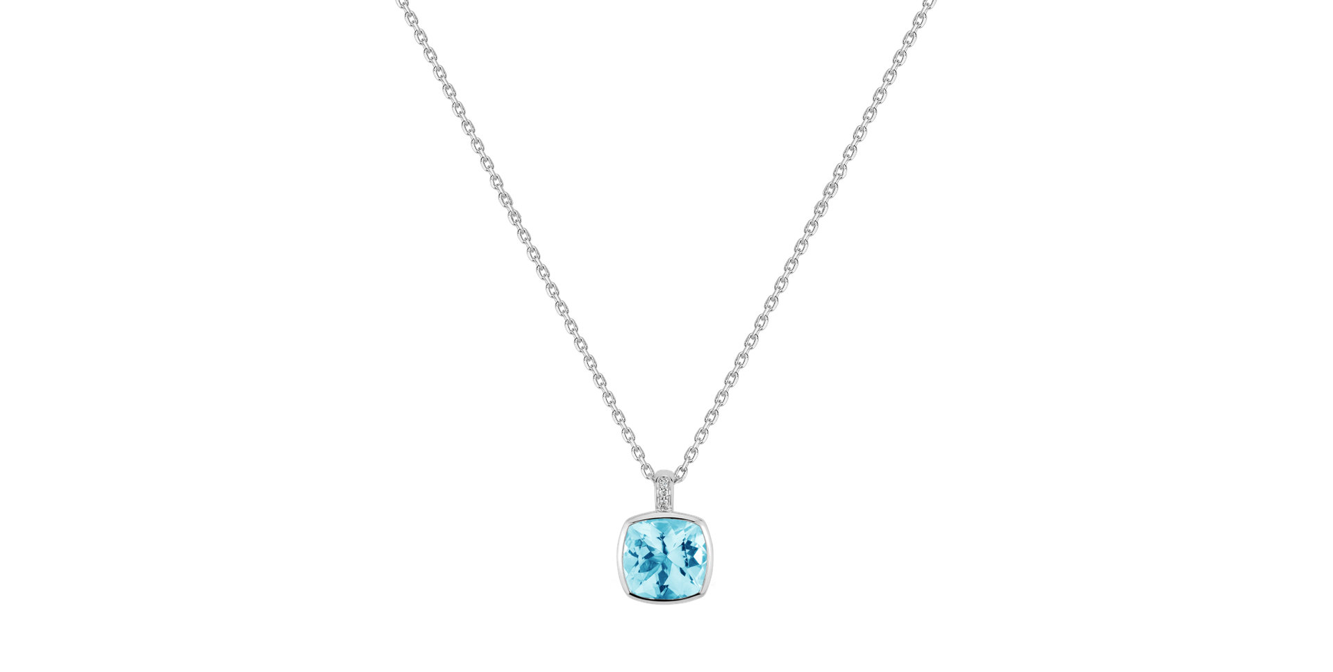 Náhrdelník s diamantmi a topásom Carelia