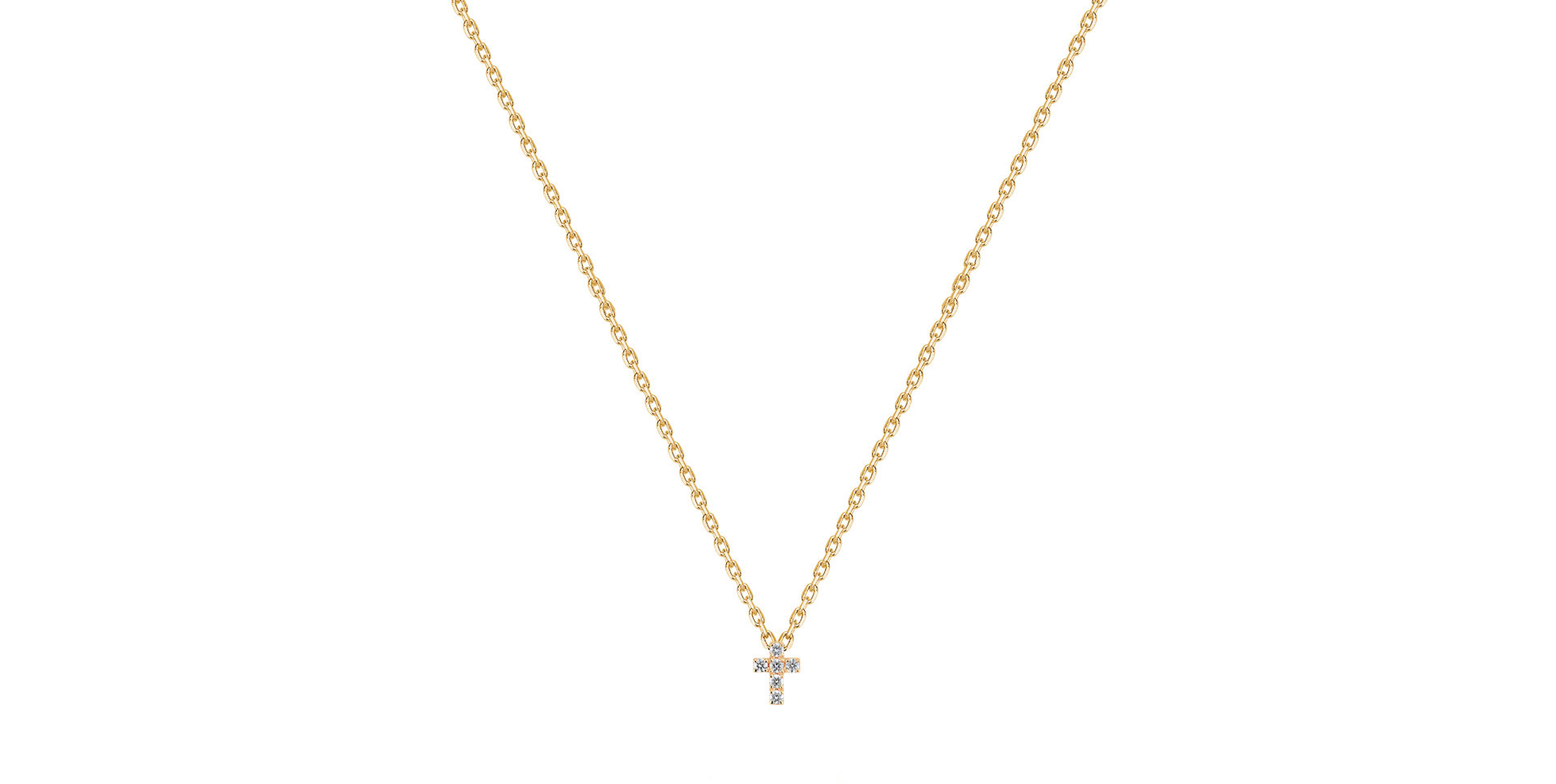 Náhrdelník diamantmi Cross