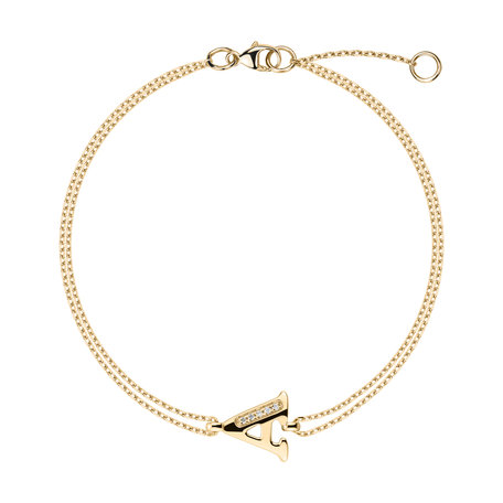 Náramok s diamantmi Alluring Letter