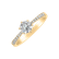 Prsteň a diamantmi Classic Dew3