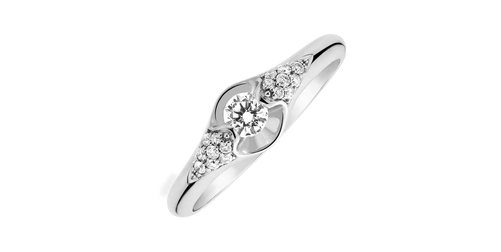 Prsteň s diamantmi Muse