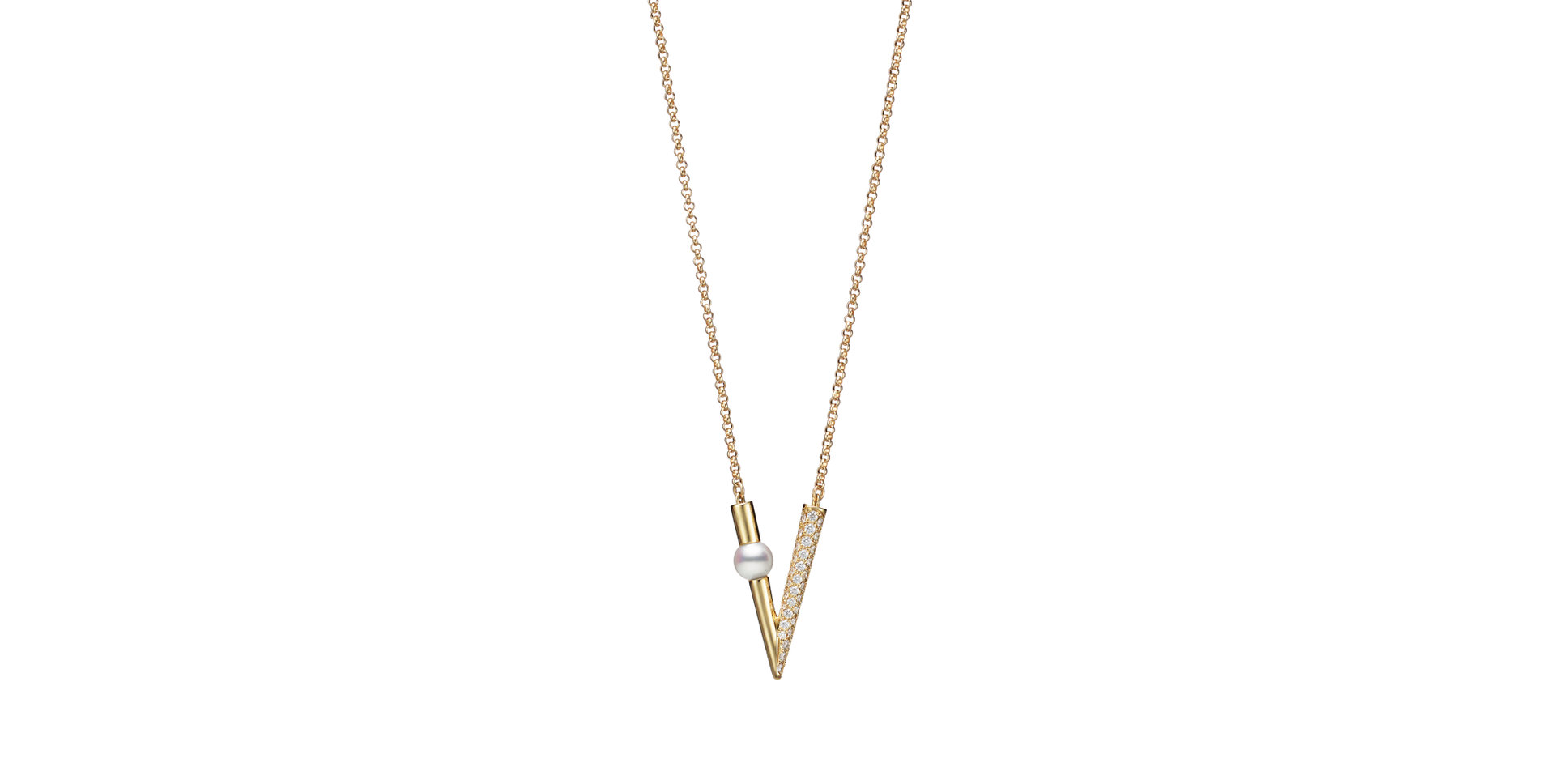 Náhrdelník s diamantom V code