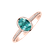 Prsteň s diamantmi a apatitom Elliptical perfection4