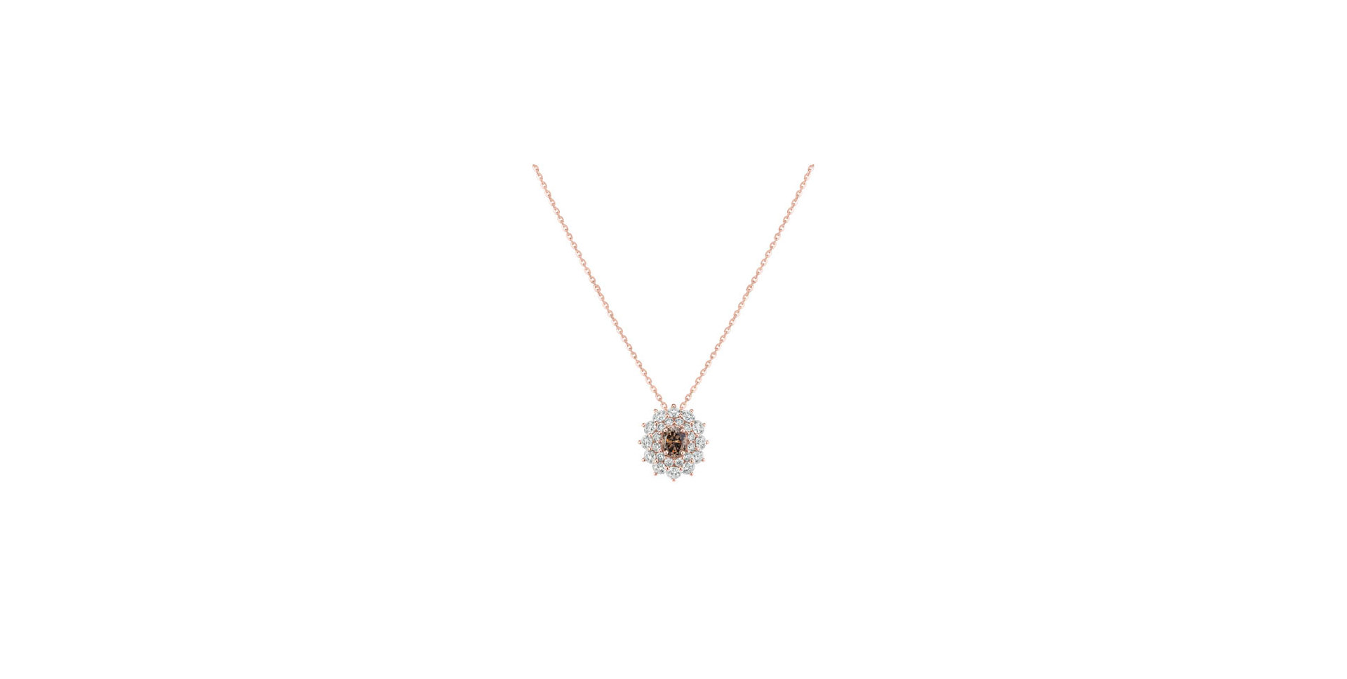 Náhrdelník s diamantmi Queen of Brown Diamond