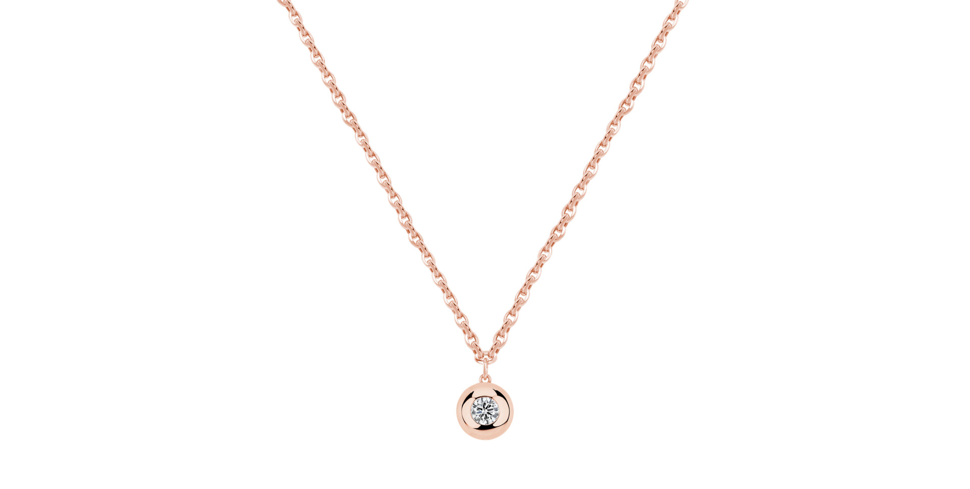 Náhrdelník s diamantom The Bold