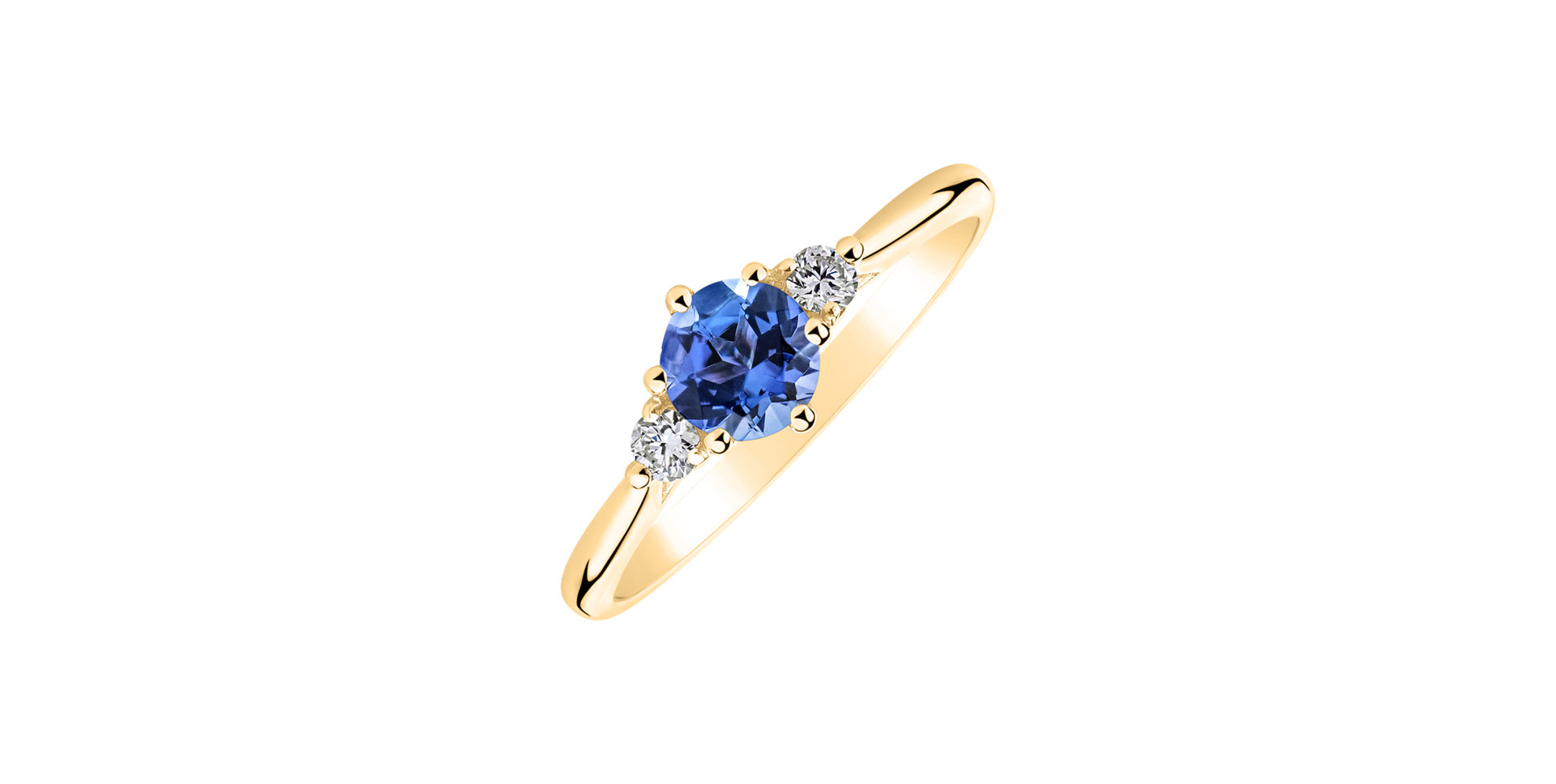 Prsten s diamanty a tanzanitem Midnight Serenity