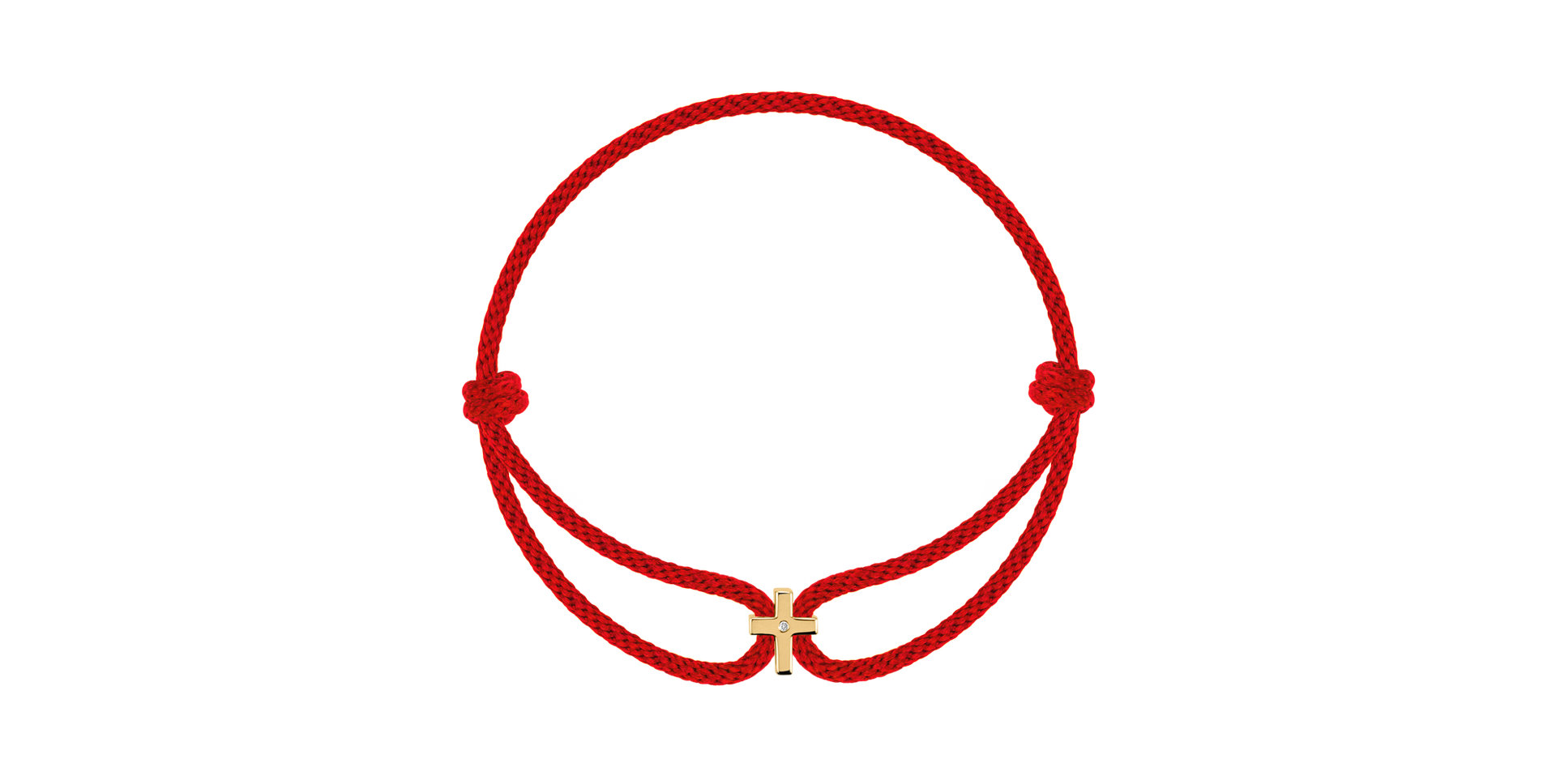 Náramok s diamantom Little Cross