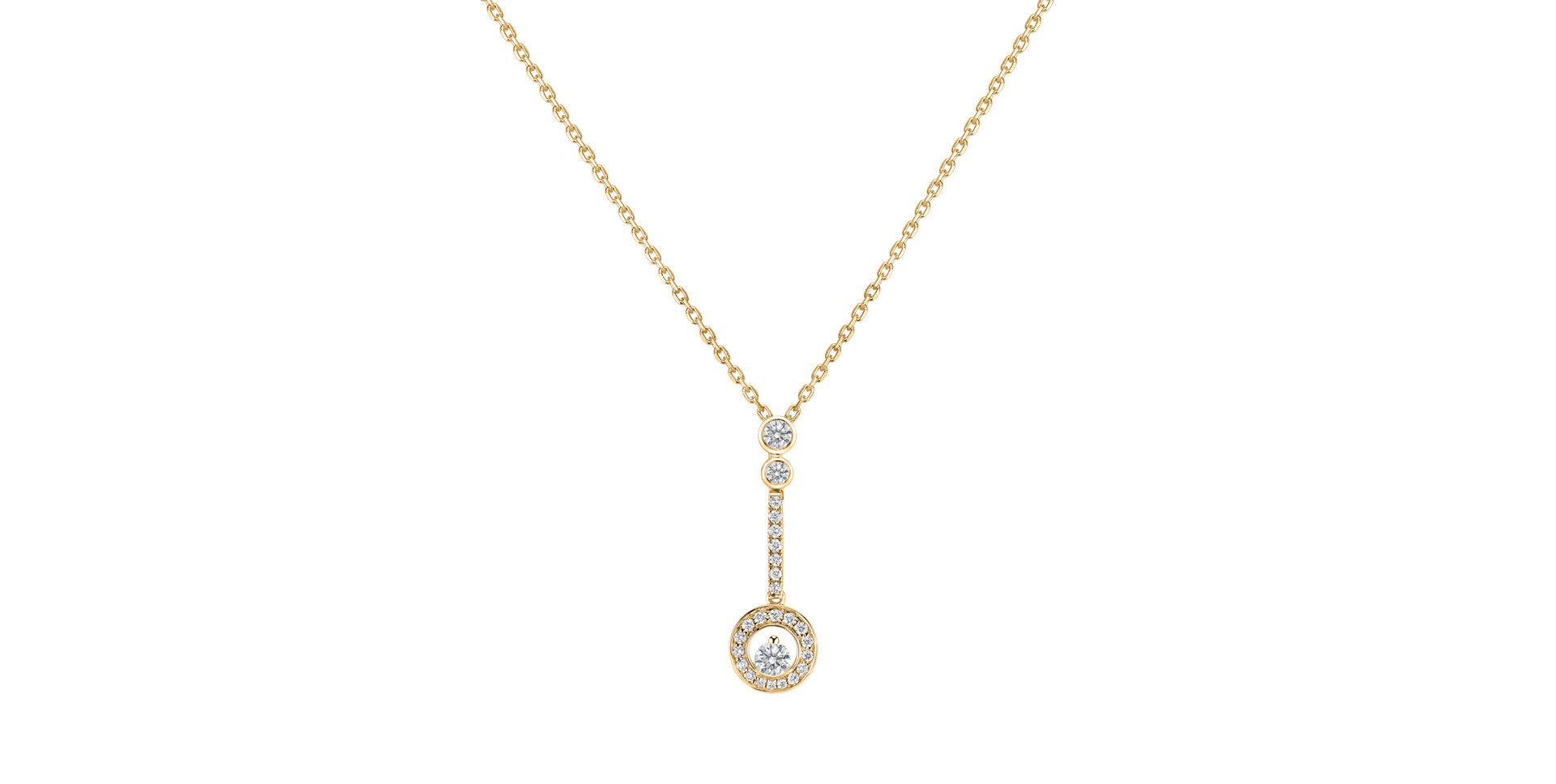 Náhrdelník s diamantmi Diamond Touch