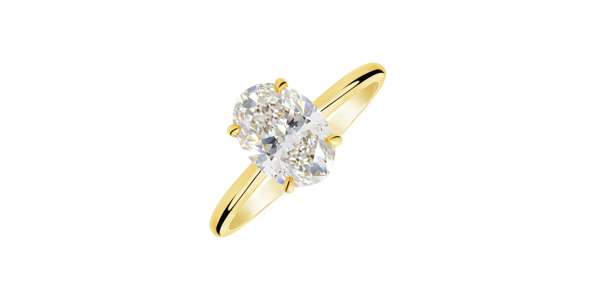 Prsteň s diamantom Ivory Gleam
