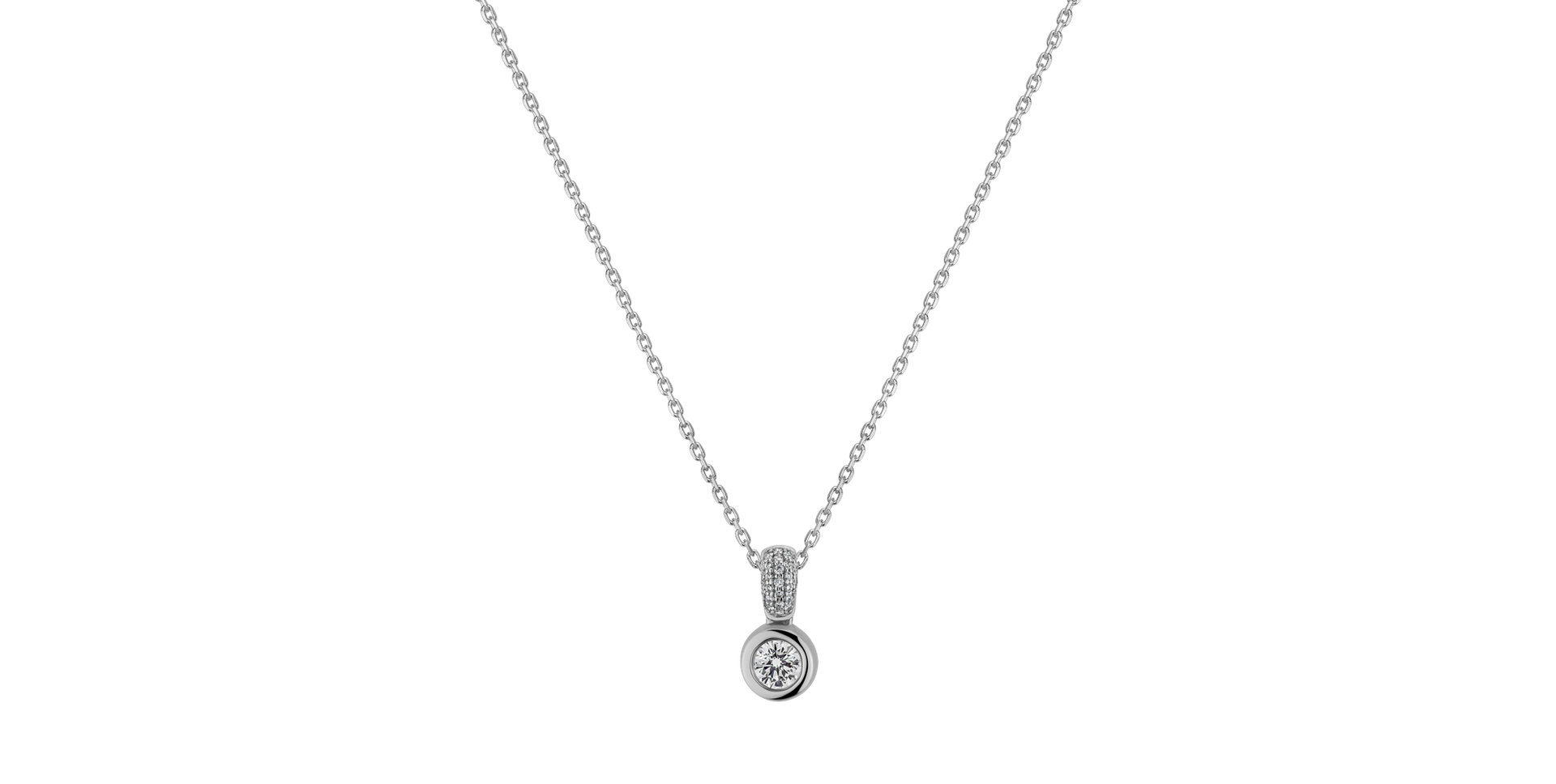 Náhrdelník s diamantmi Delicate Drop