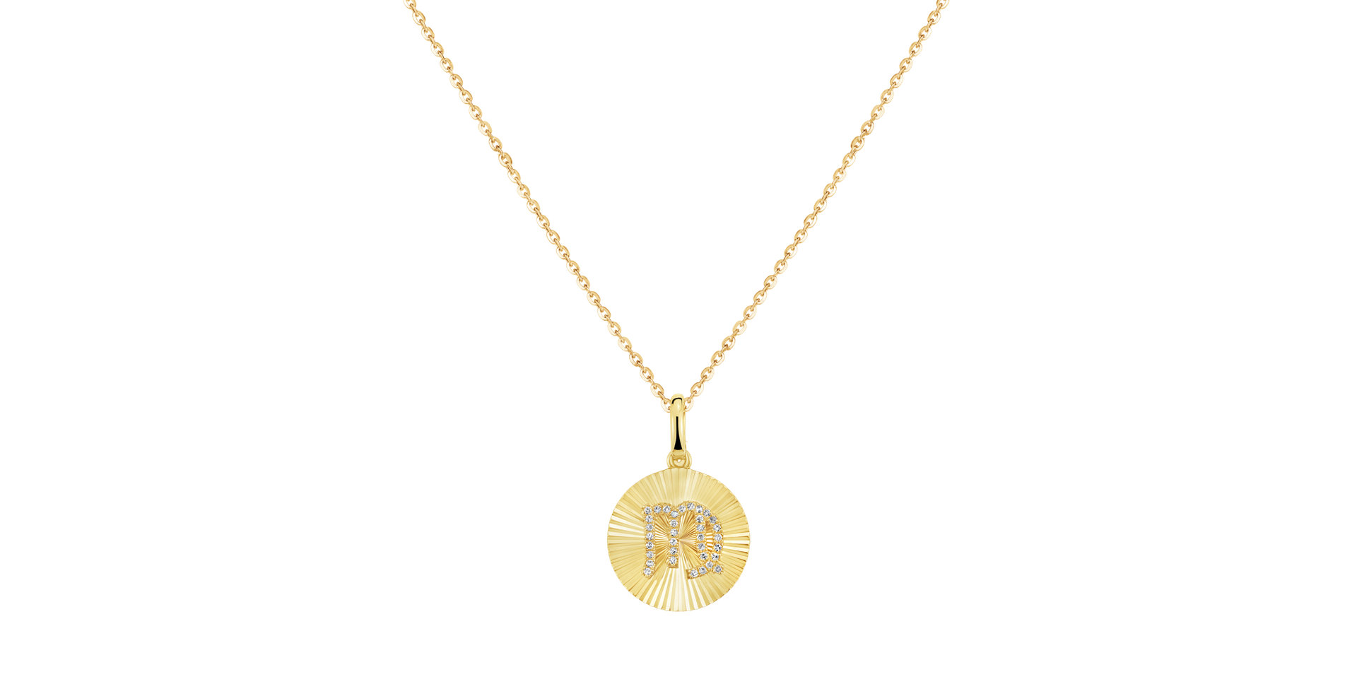 Náhrdelník s diamantmi Virgo Medallion