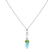 Náhrdelník s diamantmi a drahokamami Diamond Wave3