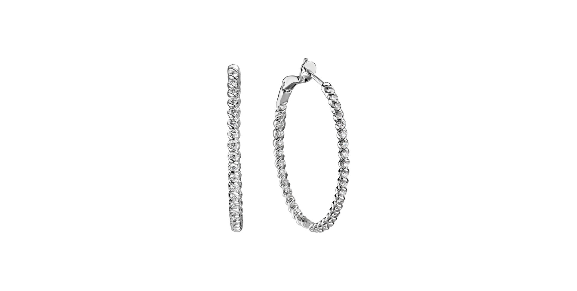 Náušnice s diamantmi Moonlight Symphony