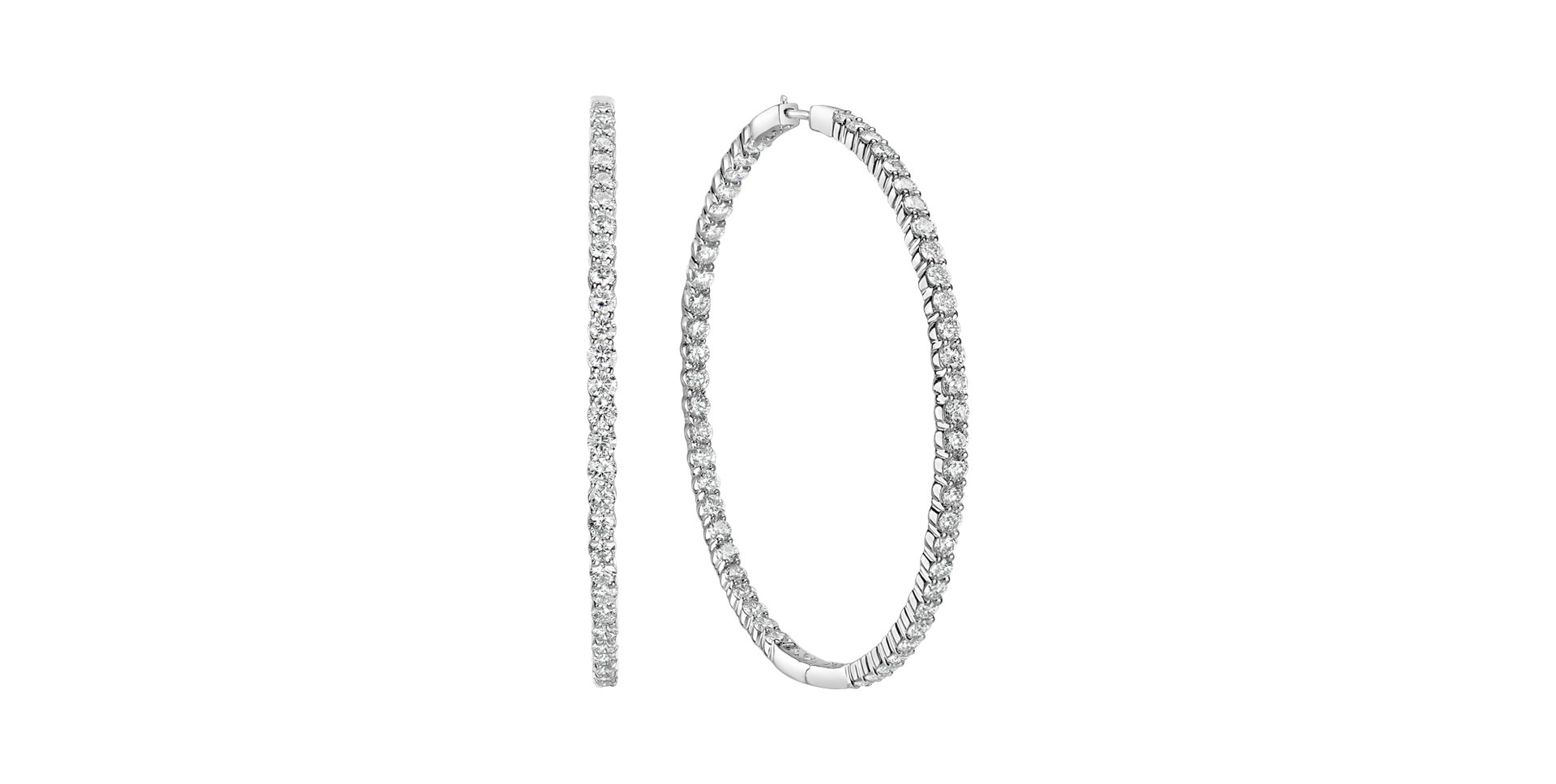 Náušnice s diamantmi Luxury Touch