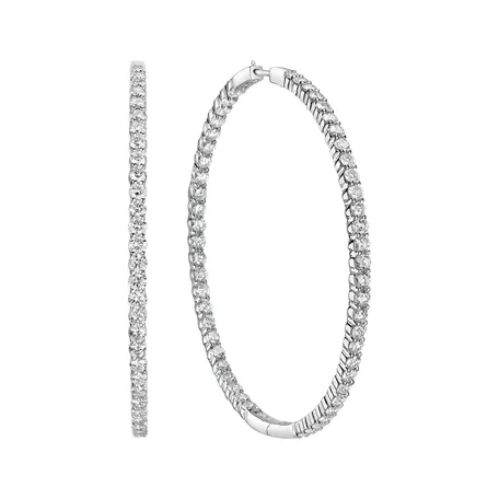 Náušnice s diamantmi Luxury Touch