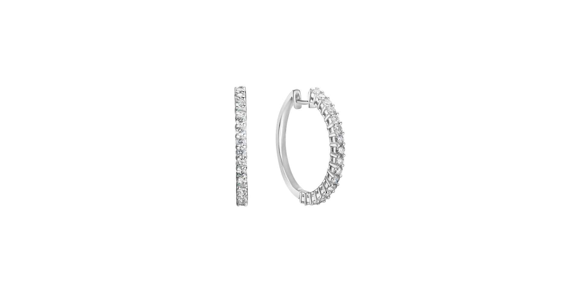 Náušnice s diamantmi Adorable Moonlight