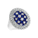Prsteň s diamantmi a zafírmi Checker Board4
