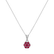 Přívěsok s diamantmi a rubínmi Blooming of the Dot3