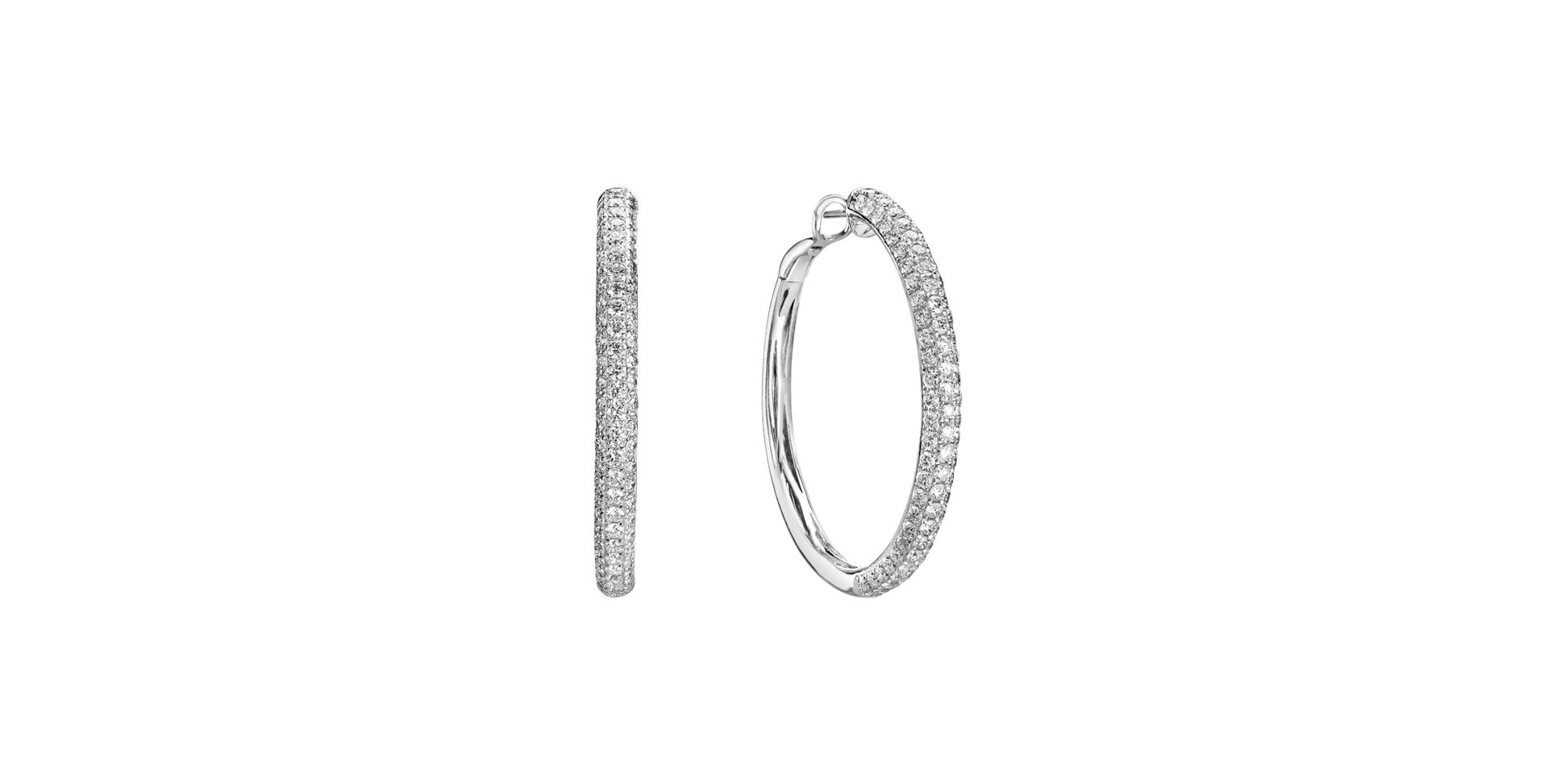 Náušnice s diamantmi Luxury Jewel