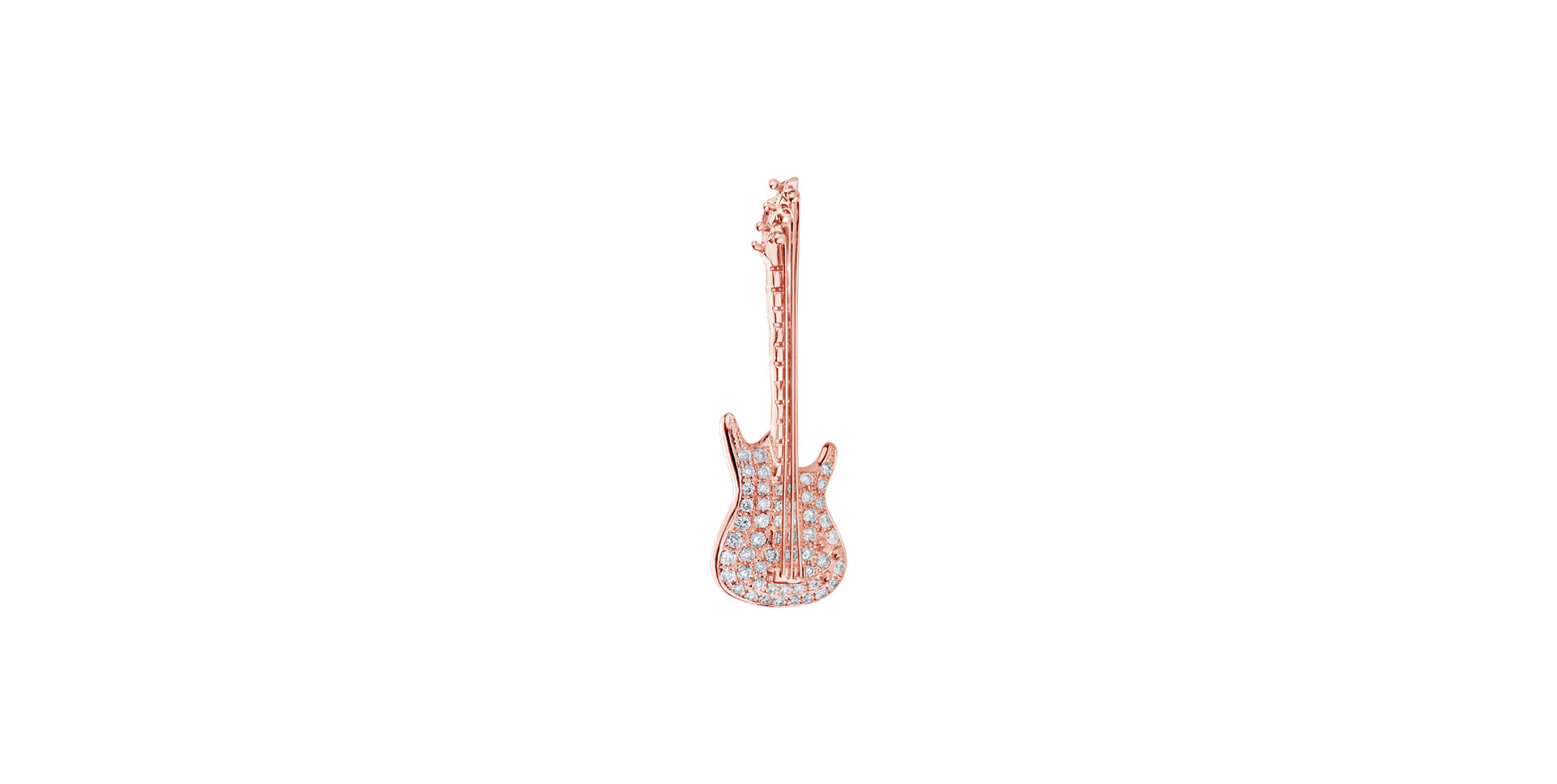 Brošňa s diamantmi Magnifique Guitare