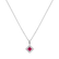 Prívesok s rubínom a diamantmi Rhombus Of Love3