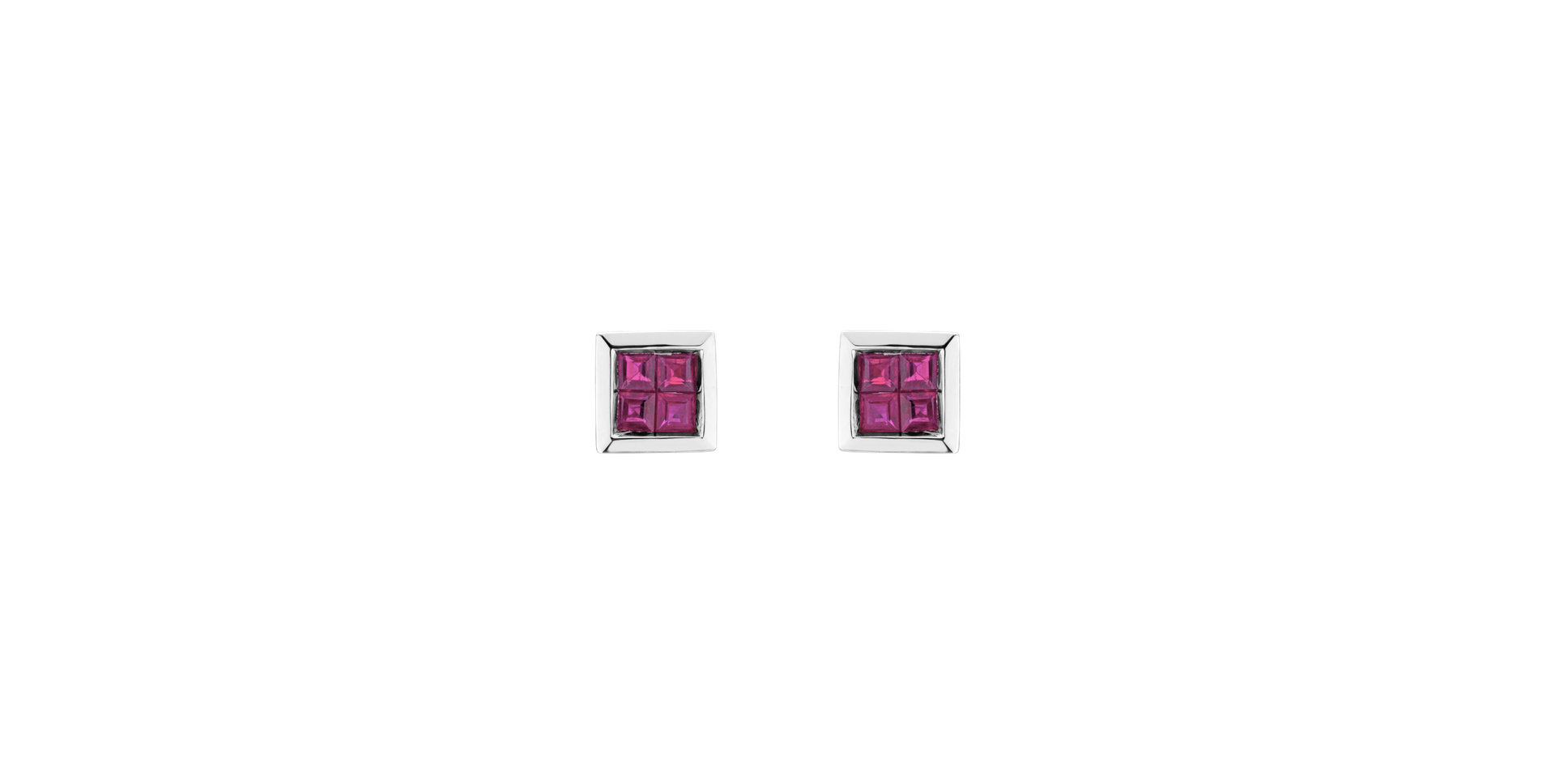 Náušnice s rubínmi Tempest Fury