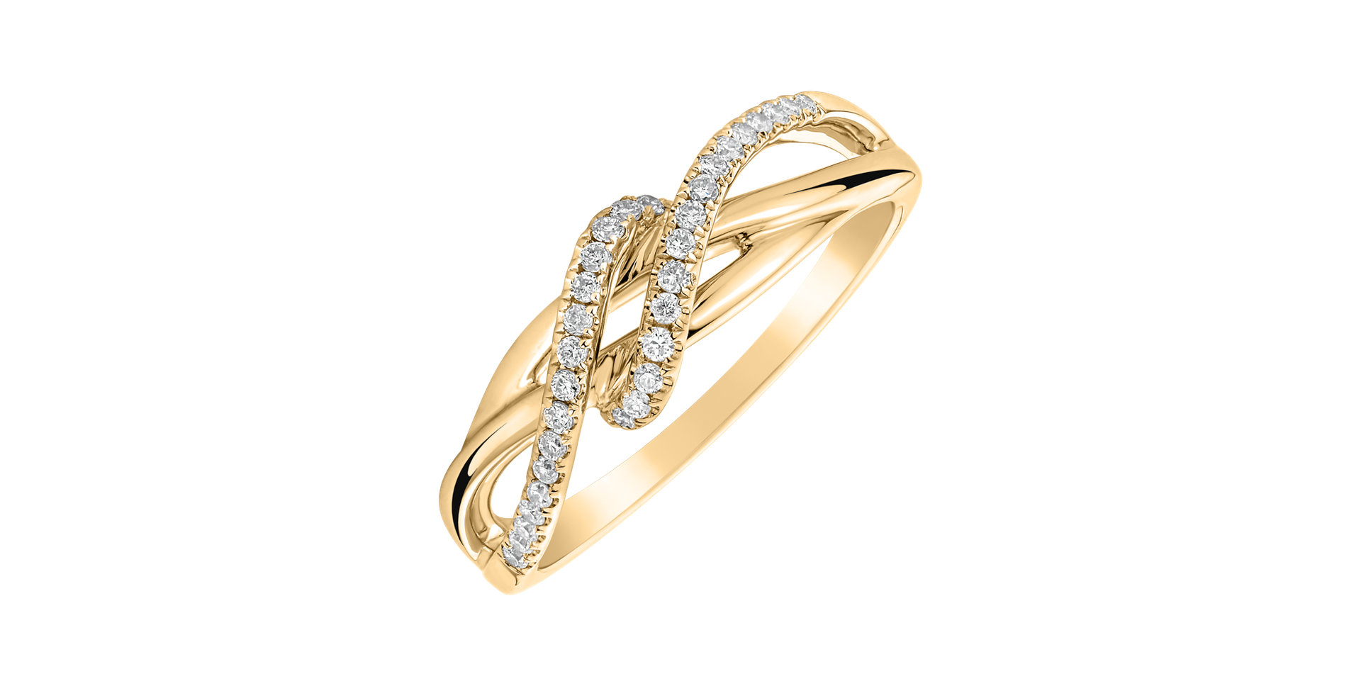 Prsteň s diamantmi Vivid Elegance