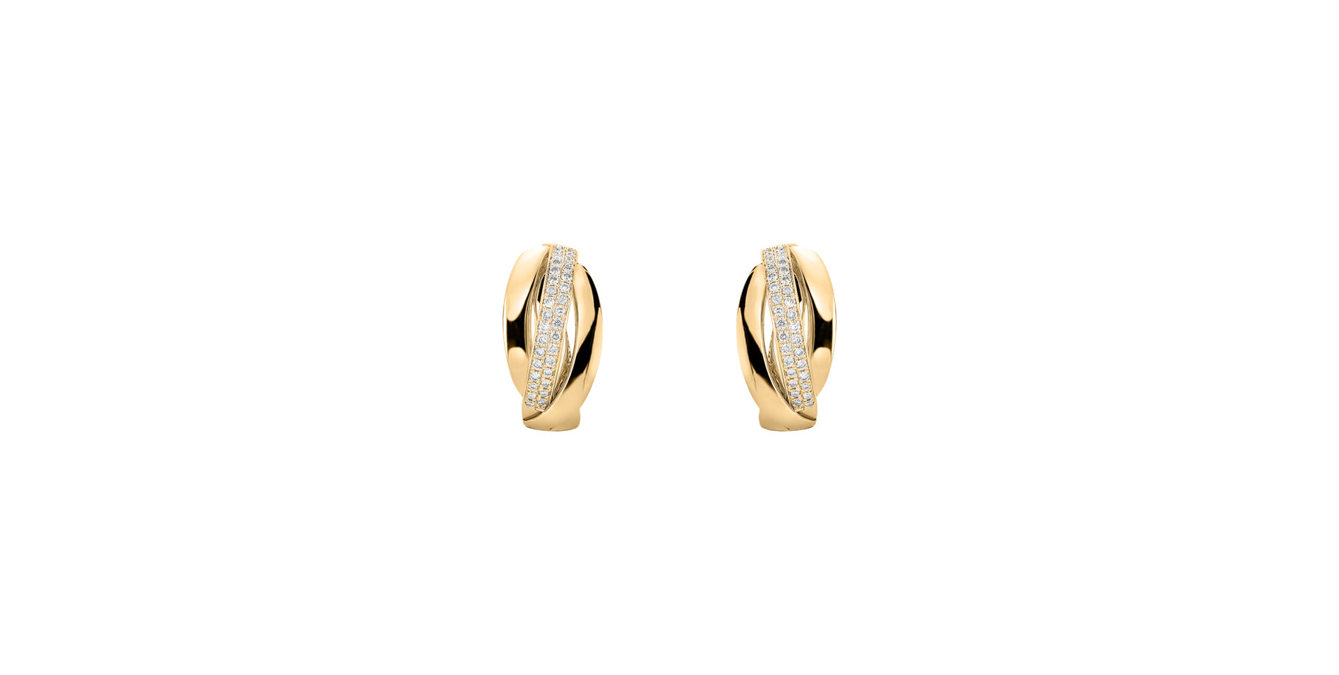 Náušnice s diamantmi Charming Ray