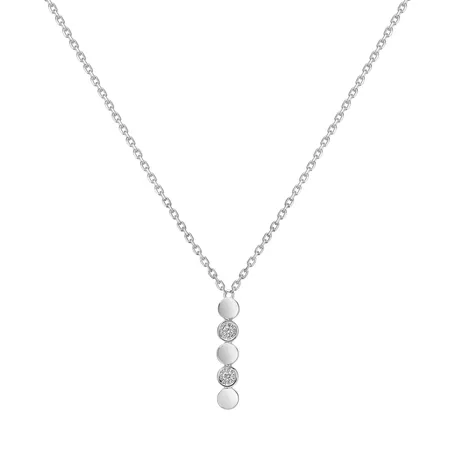 Náhrdelník s diamantmi Shiny Dots