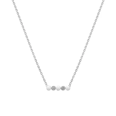Náhrdelník s diamantmi Glossy Dots