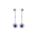 Náušnice s tanzanitom a diamantmi Space Opera5