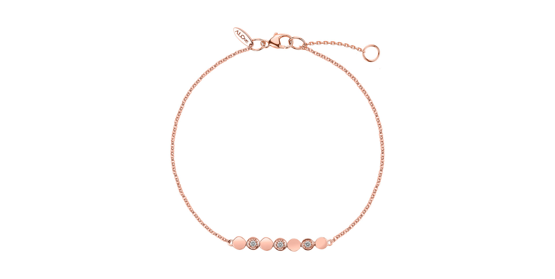 Náramok s diamantmi Sparkling Circles
