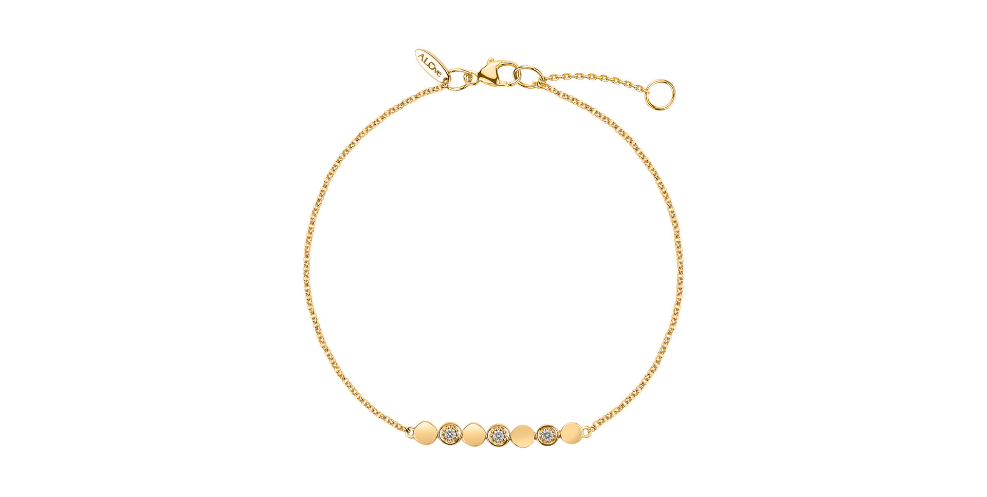 Náramok s diamantmi Sparkling Circles