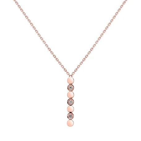 Náhrdelník s diamantmi Long Shiny Dots
