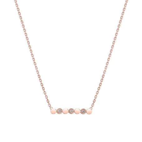 Náhrdelník s diamantmi Long Glossy Dots