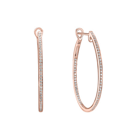 Náušnice s diamantmi Eternity Gleam