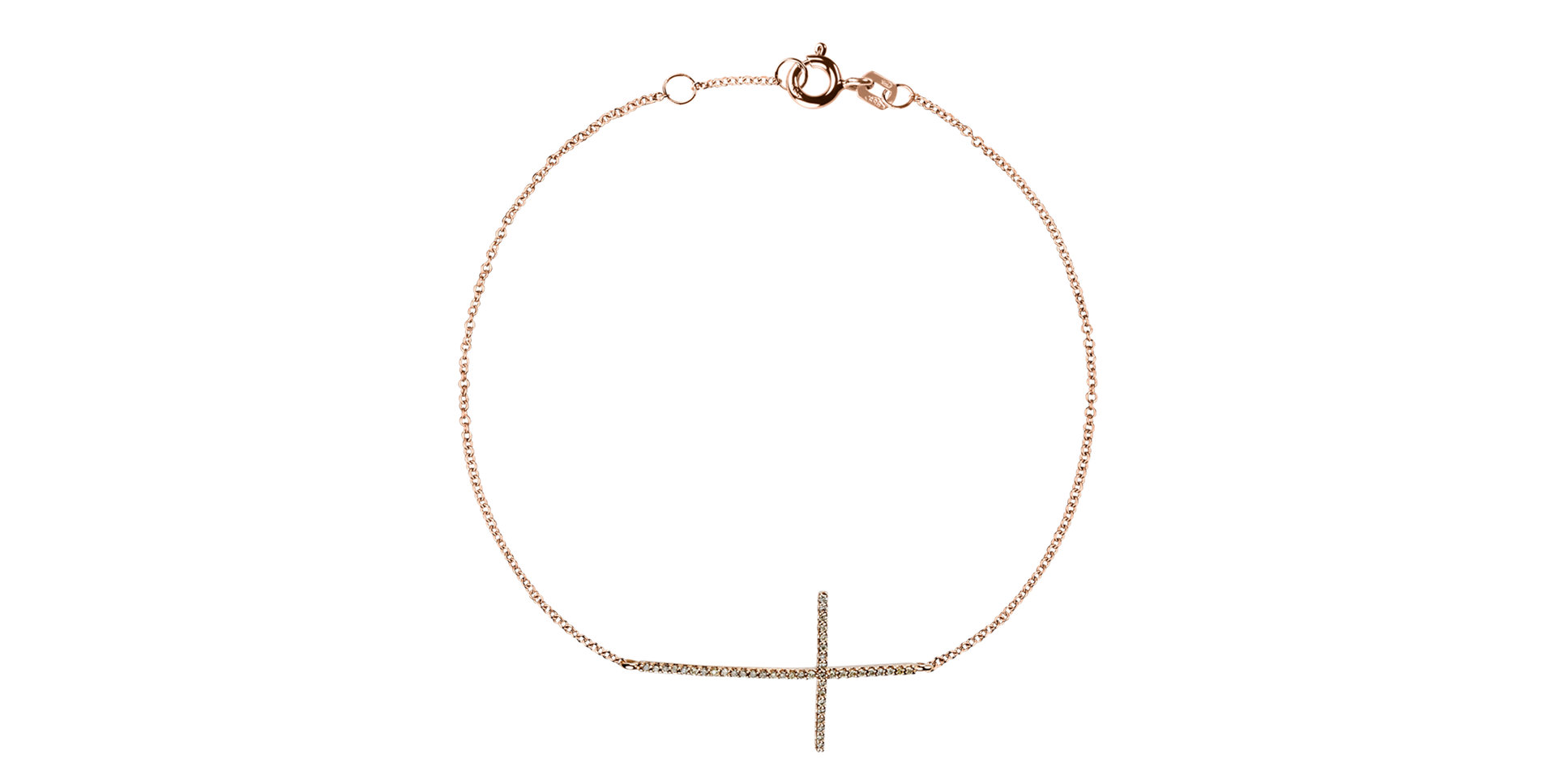 Náramok s diamantmi Big Cross