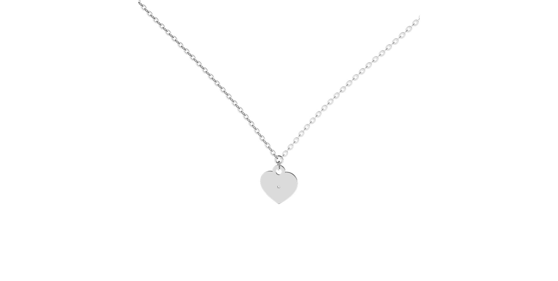 Náhrdelník s diamantom Dream Heart