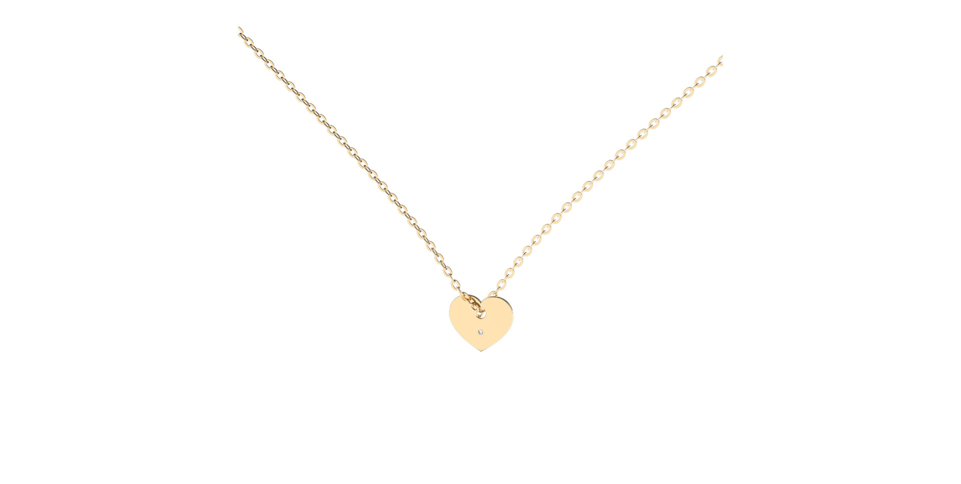 Náhrdelník s diamantom Love Symbol
